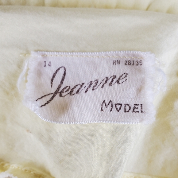 Vintage 50s yellow dress - Picture 5 of 5